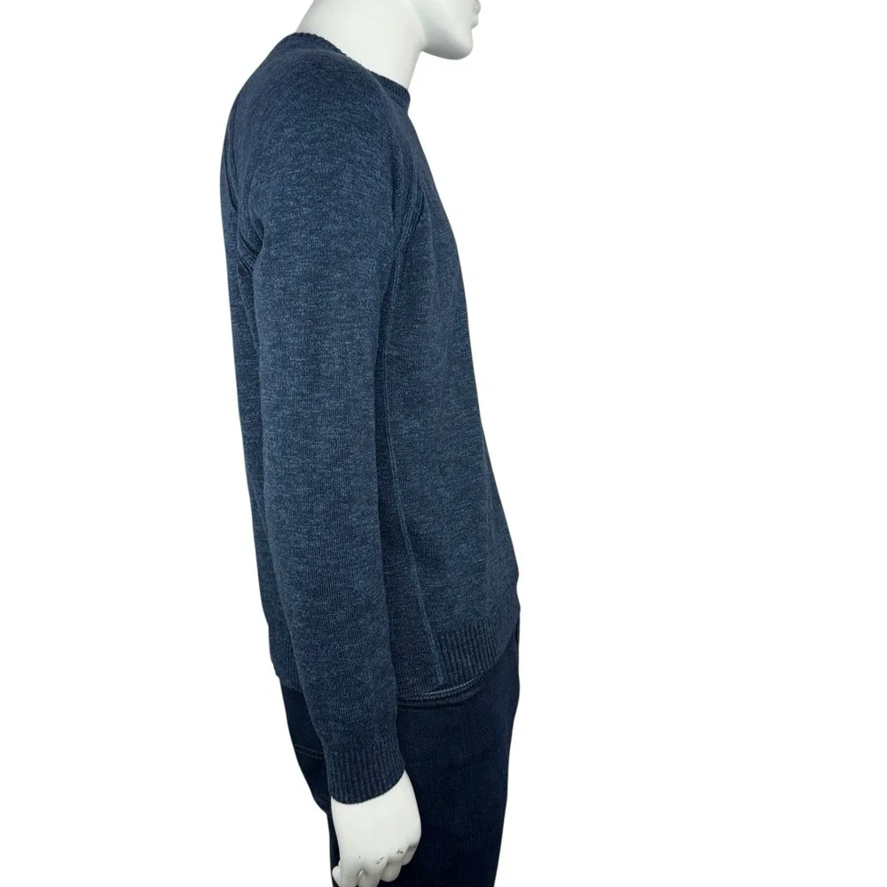 Tommy Bahama‎ Men's Reversible Cashmere Blend Crew Sweater - Ocean Deep M